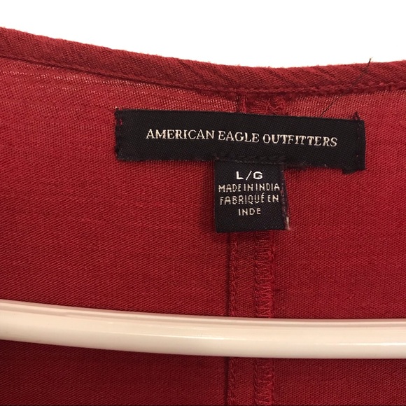 American Eagle Outfitters boho red dress size L - Picture 3 of 13